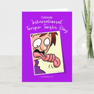 Cartes Pour Fêtes Annuelles Journée internationale de la langue Twister 13 nov