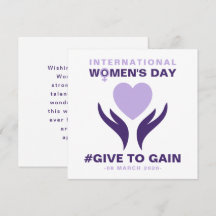 Journée internationale des femmes Give To Gain 202