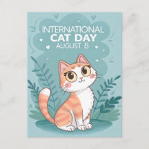 Journée internationale du chat, mignon et fantaisi