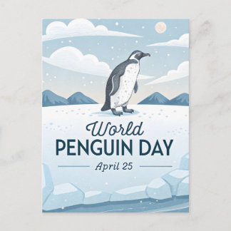Cartes Pour Fêtes Annuelles Journée mondiale du manchot Illustration de la nat