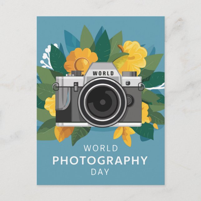 Cartes Pour Fêtes Annuelles Journée nationale de la photographie (Devant)