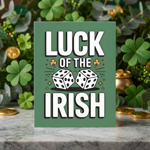Cartes Pour Fêtes Annuelles Jours de la Saint-Patrick Chance des Irlandais