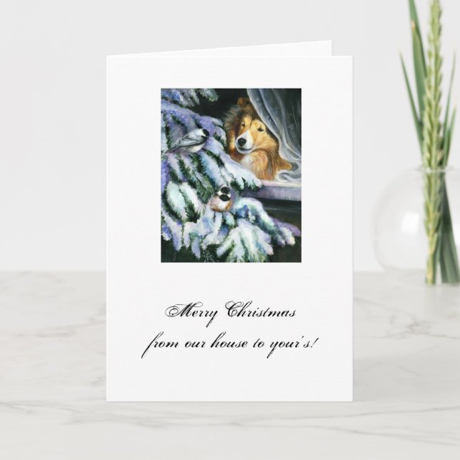 Cartes Pour Fêtes Annuelles Jours de neige (Devant)