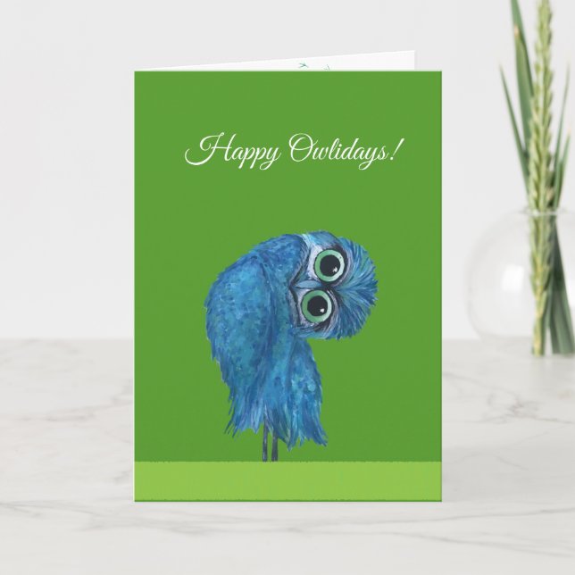 Cartes Pour Fêtes Annuelles Jours fériés de la Chouette (Devant)