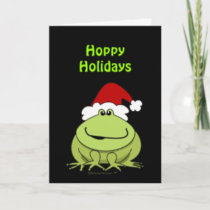 Cartes Pour Fêtes Annuelles Jours fériés pleins amusant Grenouille Noël Whimsi
