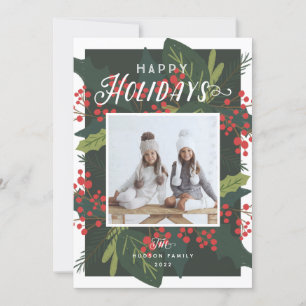 Cartes Pour Fêtes Annuelles Jours francs Happy Holidays Photo