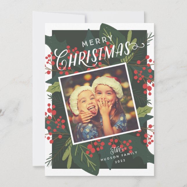 Cartes Pour Fêtes Annuelles Jours francs | Joyeux Noël Tillett Photo (Devant)