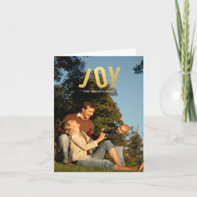 CARTES POUR FÊTES ANNUELLES JOY (Devant)