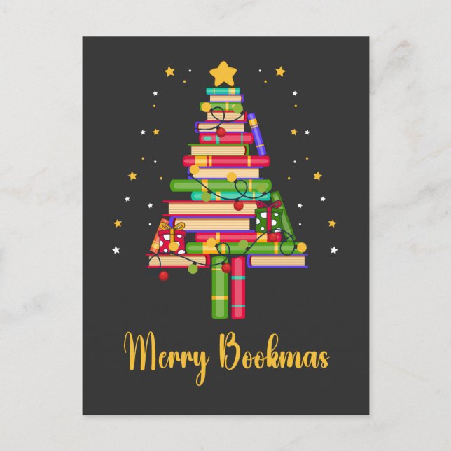 Cartes Pour Fêtes Annuelles Joy Bookmas (Devant)