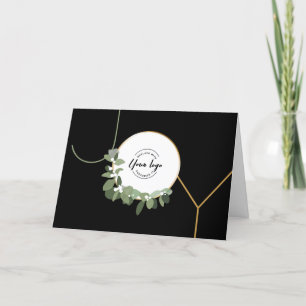 Cartes Pour Fêtes Annuelles Joy Business Wreath Logo Joyeuses Fêtes