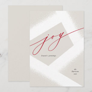 Cartes Pour Fêtes Annuelles Joy moderne Simple Abstrait non photo