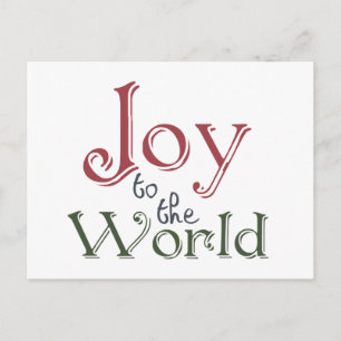 Cartes Pour Fêtes Annuelles Joy to the world