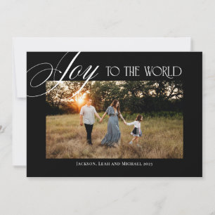 Cartes Pour Fêtes Annuelles Joy to the World Christmas Design