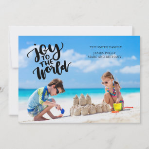 Cartes Pour Fêtes Annuelles Joy to the World Christmas Photo Card