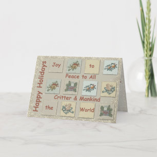 Cartes Pour Fêtes Annuelles Joy to the World Country Christmas Card