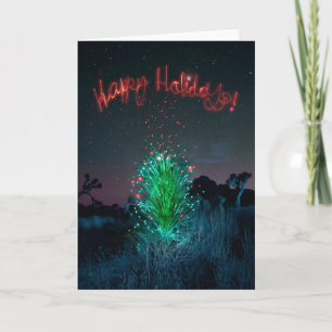 Cartes Pour Fêtes Annuelles Joyau électrique de Noël Yucca