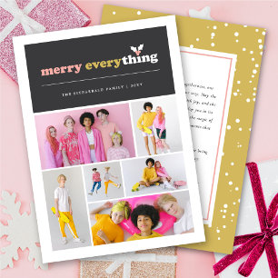 Cartes Pour Fêtes Annuelles Joyer tout Mod Color Blocs Mistletoe Photo