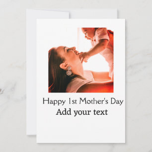 Cartes Pour Fêtes Annuelles Joyeuse 1ère fête des Mères meilleure maman qui so