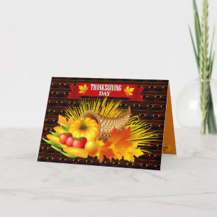 Cartes Pour Fêtes Annuelles Joyeuse Action de grâce