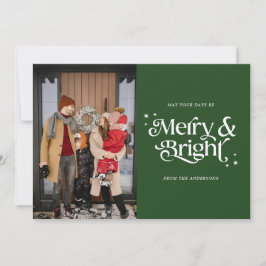 Cartes Pour Fêtes Annuelles Joyeuse et brillante typographie Noël