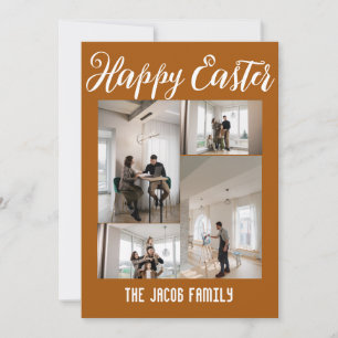 Cartes Pour Fêtes Annuelles Joyeuse famille de Pâques, quatre Pâques collage p