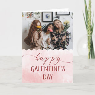 Cartes Pour Fêtes Annuelles Joyeuse fête de Galentine sur mesure avec photo