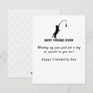Cartes Pour Fêtes Annuelles Joyeuse Fête de l'Amitié Meilleur Ami Jamais pêché
