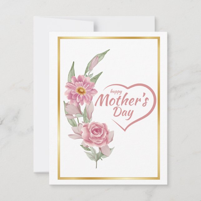 Cartes Pour Fêtes Annuelles Joyeuse fête des Mères ! (Devant)