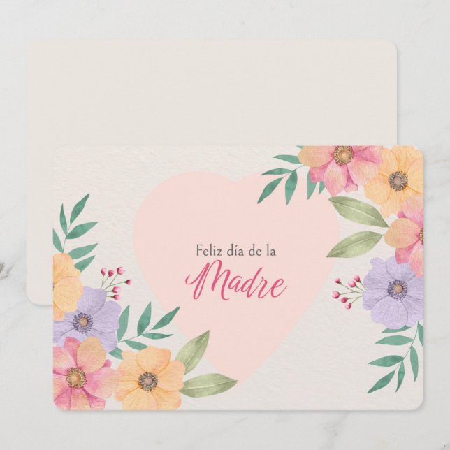Cartes Pour Fêtes Annuelles Joyeuse Fête Des Mères  (Devant / Derrière)