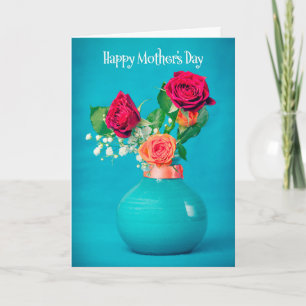 Cartes Pour Fêtes Annuelles Joyeuse Fête des Mères Beaux Roses