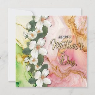 Cartes Pour Fêtes Annuelles Joyeuse fête des mères fleurie moderne