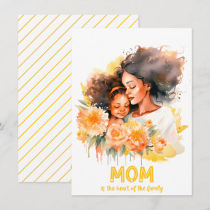 Cartes Pour Fêtes Annuelles Joyeuse Fête des Mères Florale Élégante