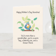 Joyeuse fête des Mères Grand-mère