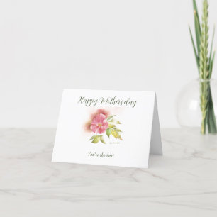 Cartes Pour Fêtes Annuelles Joyeuse fête des mères tu es la meilleure rose sau