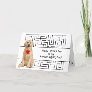 Cartes Pour Fêtes Annuelles Joyeuse Fête des Pères Papa Chien Incroyable Texte