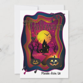 Cartes Pour Fêtes Annuelles Joyeuse fête d'Halloween "Treat or Trick" Magique