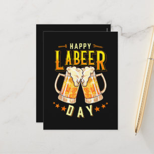 Cartes Pour Fêtes Annuelles Joyeuse Fête du Labeer Drôle Fête du Travail