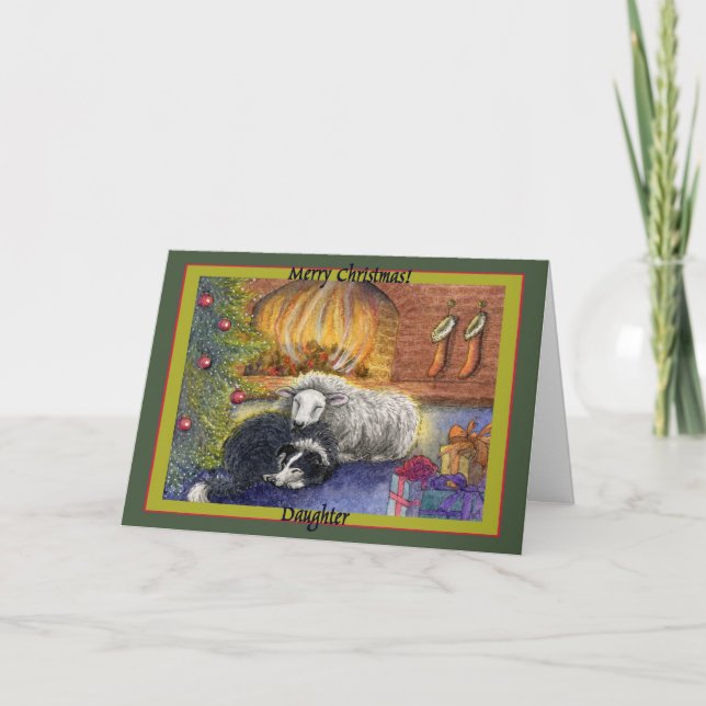 Cartes Pour Fêtes Annuelles Joyeuse fille de Noël (Devant)