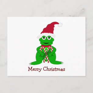 Cartes Pour Fêtes Annuelles Joyeuse grenouille de Noël