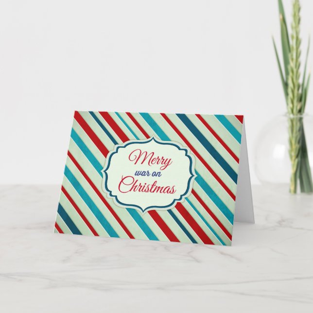 Cartes Pour Fêtes Annuelles Joyeuse guerre sur Noël (Devant)