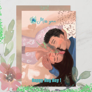 Cartes Pour Fêtes Annuelles Joyeuse Journée de Hug