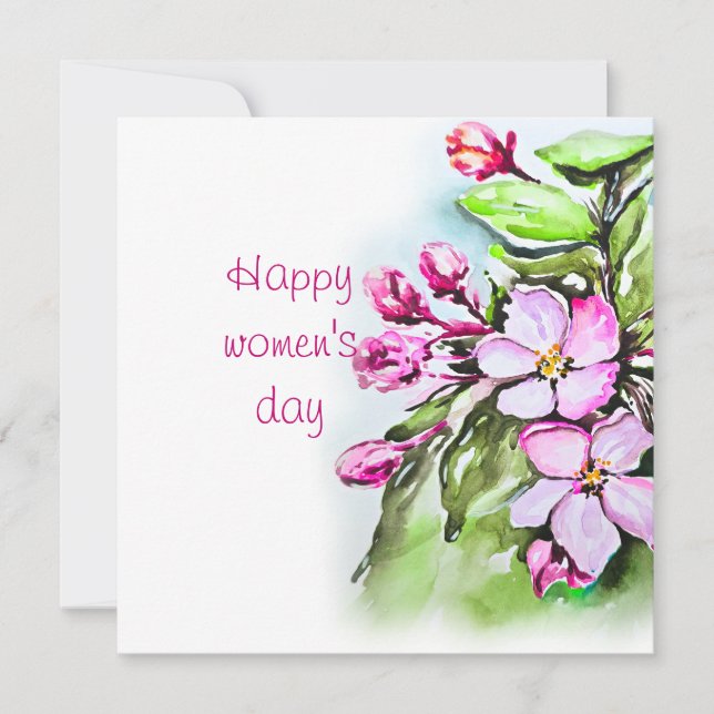 Cartes Pour Fêtes Annuelles Joyeuse journée de la femme (Devant)