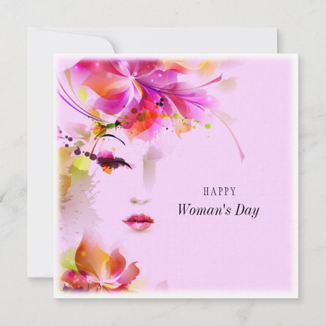 Cartes Pour Fêtes Annuelles Joyeuse Journée des femmes (Devant)