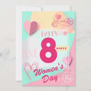 Cartes Pour Fêtes Annuelles Joyeuse journée internationale des femmes ! 8 mars