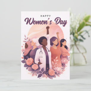 Cartes Pour Fêtes Annuelles Joyeuse Journée internationale des femmes le 8 mar