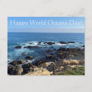 Cartes Pour Fêtes Annuelles Joyeuse Journée mondiale des océans !