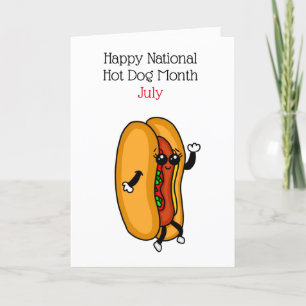 Cartes Pour Fêtes Annuelles Joyeuse Journée nationale des chiens chauds Jours 