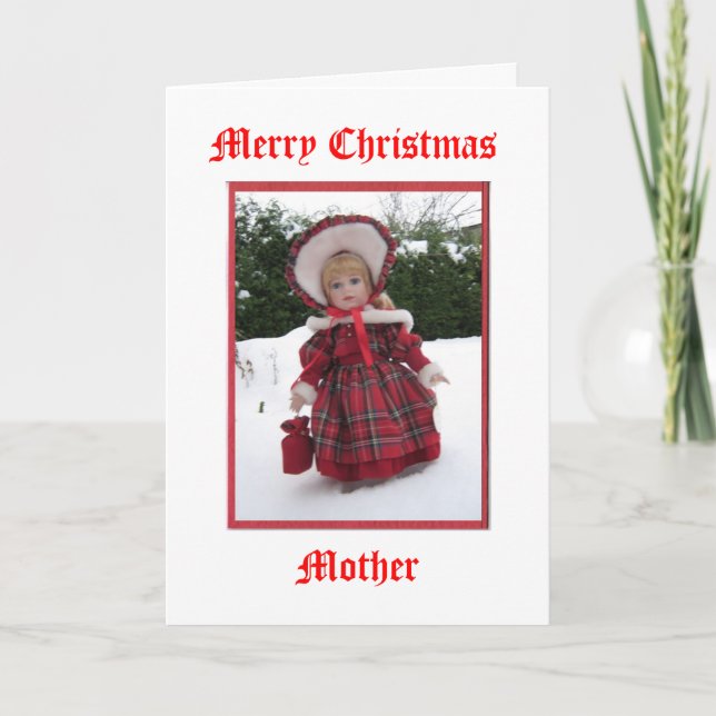 Cartes Pour Fêtes Annuelles Joyeuse mère de Noël (Devant)