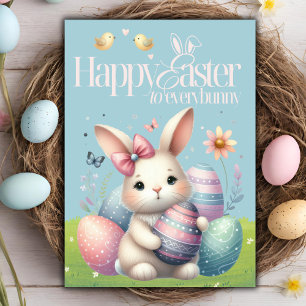 Cartes Pour Fêtes Annuelles Joyeuse Pâques à tous mignons Pâques personnalisée