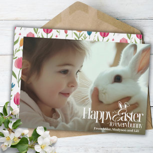Cartes Pour Fêtes Annuelles Joyeuse Pâques À Tout Le Monde Photo Personnalisée